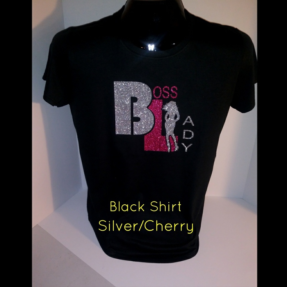 Boss Lady Glitter T-Shirts